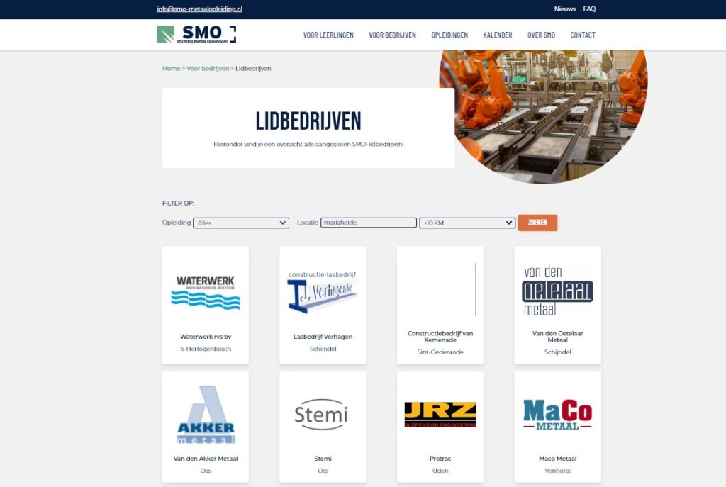 Zoefilter SMO website